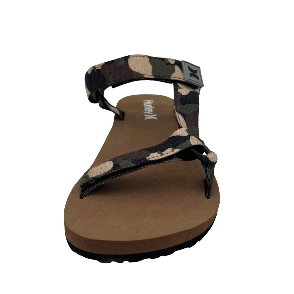 Hurley Raleigh Mens‎ Sport Strappy Sandals Size 10 Camo Print Adjustable Straps